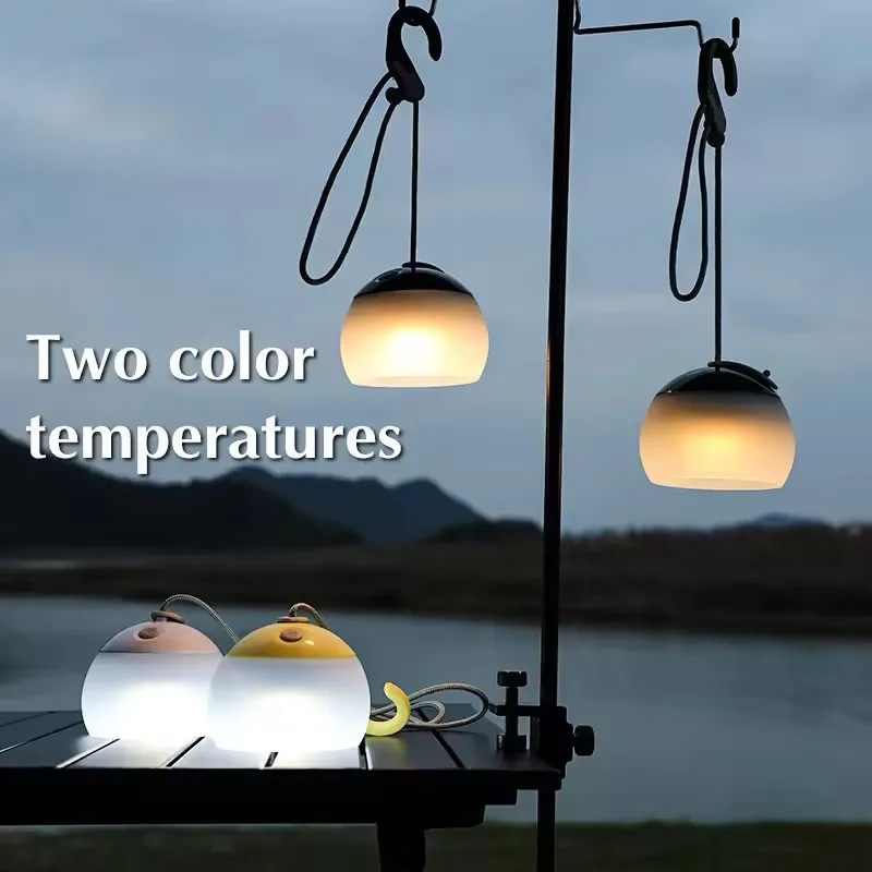 Rechargeable Camping Light With Hook 4 Mode Adjustable LED Tent Light Portable Outdoor Lantern LED Tent Lantern For Fishing Camp