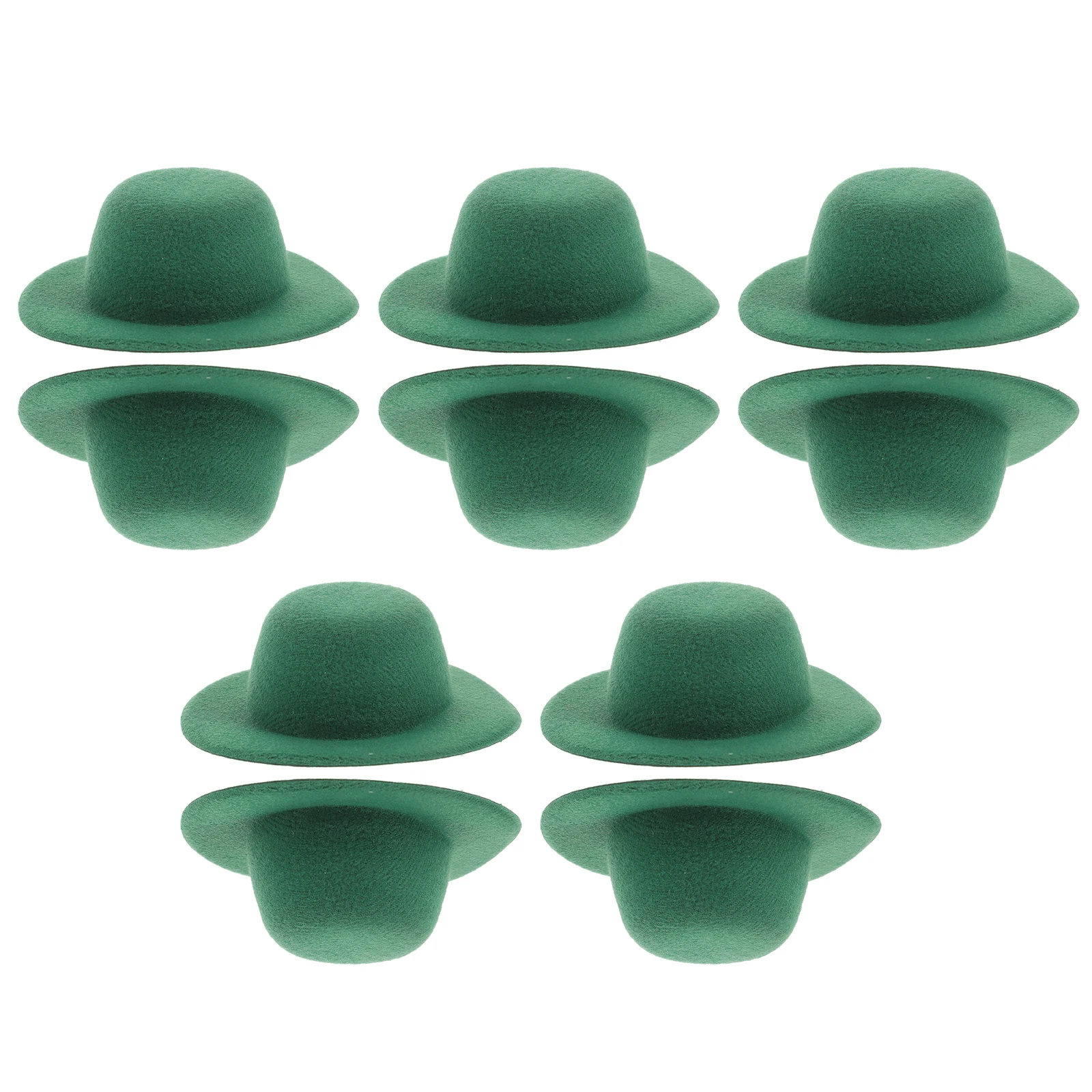 

10pcs Hats Green Costume Accessories Hair Decorations St Patrick Day Accessories Mini Hat Durable Practical Girls Clips