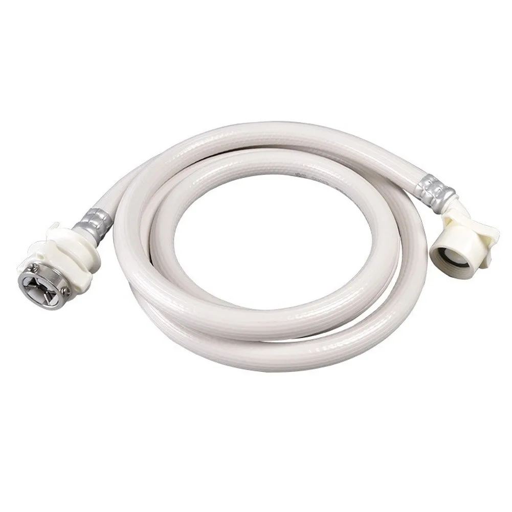 Washing Machine Inlet Hose 1.5/2/3/5m PVC White Water Supply Hose Compatible with For Semi and Fully Auto Washers