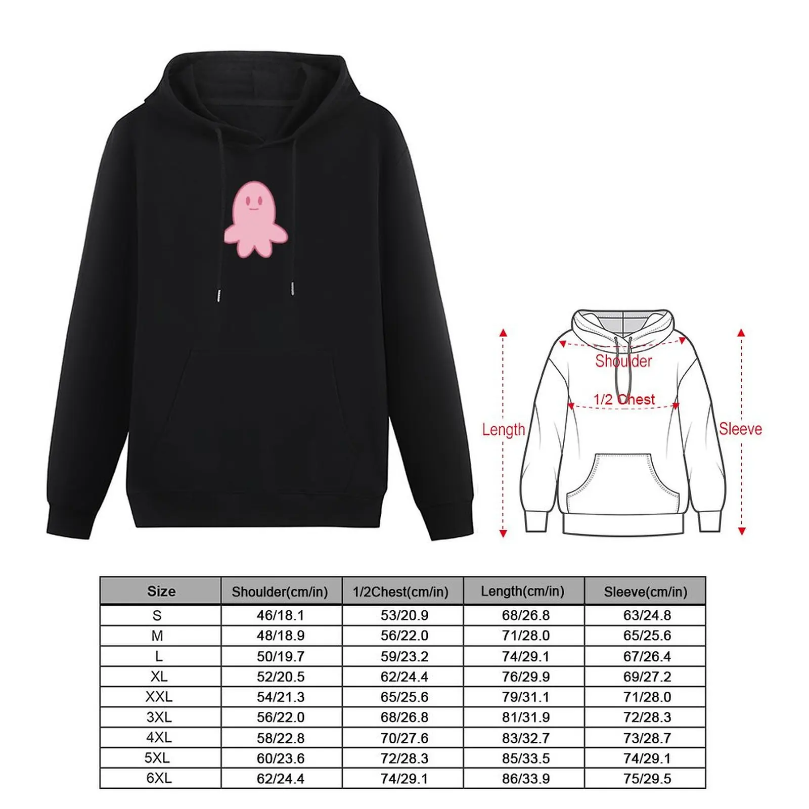 Star's pink octopus - Svs FOE Pullover Hoodie men's sweat-shirt set anime clothing oversized hoodie