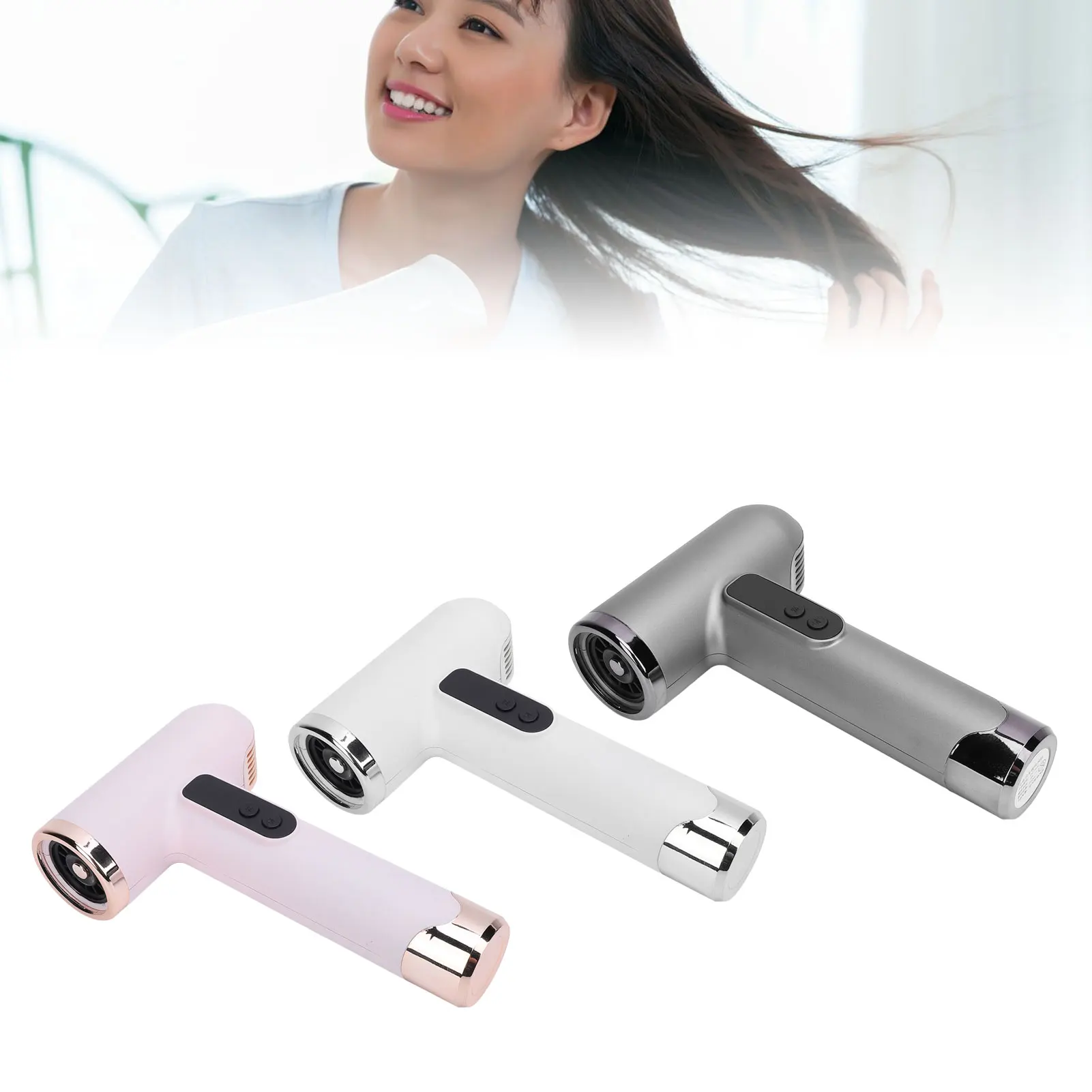 

Фен для волос, 100000 об/мин, 200 Вт, перезаряжаемый через USB беспроводной тихий портативный фен для общежития, дома, путешествий