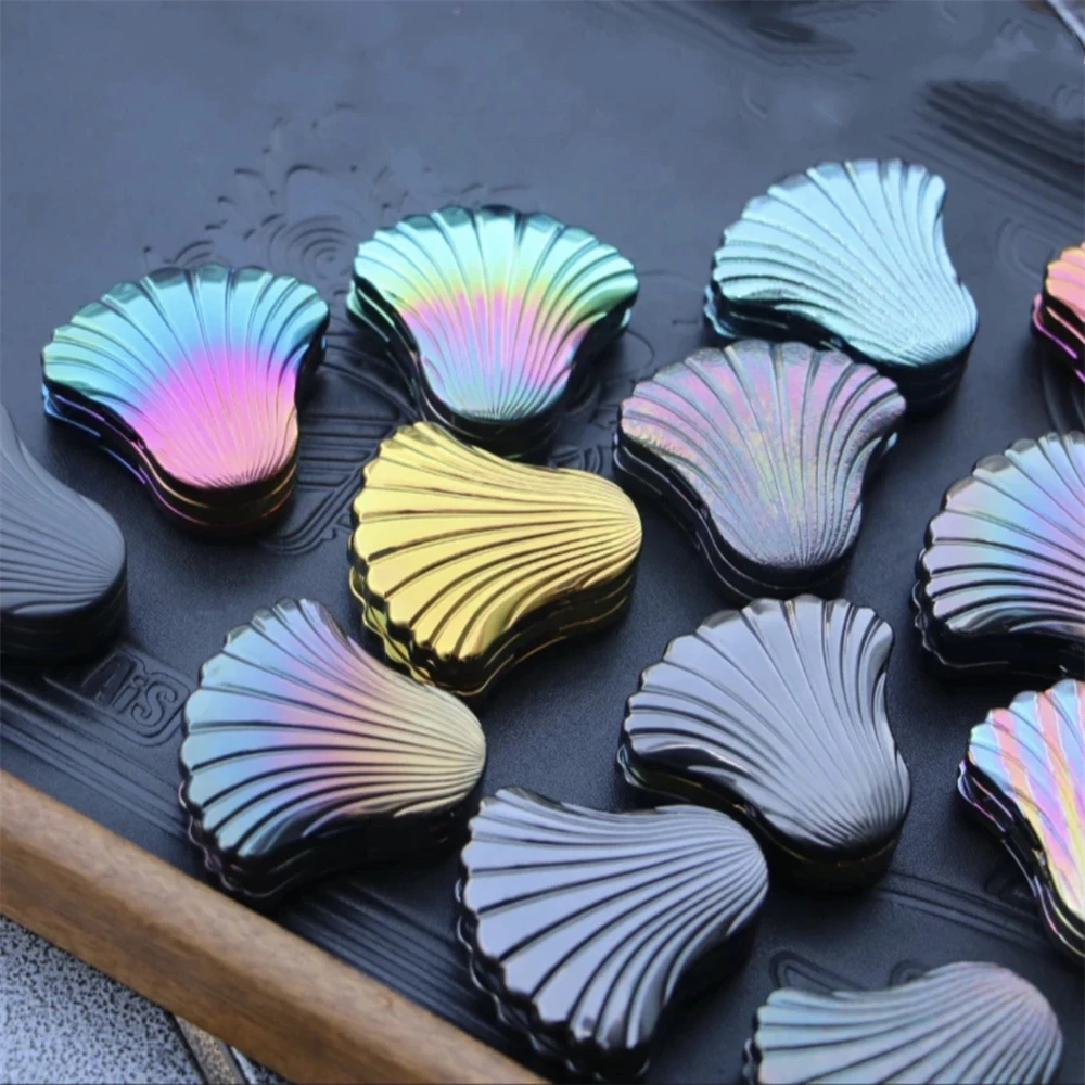 Shell Zirconium Alloy Tuning Fork Fidget Slider  EDC Fidget Spinner Metal Anti Stress Toys Sensory Focus Fidgeting Toys