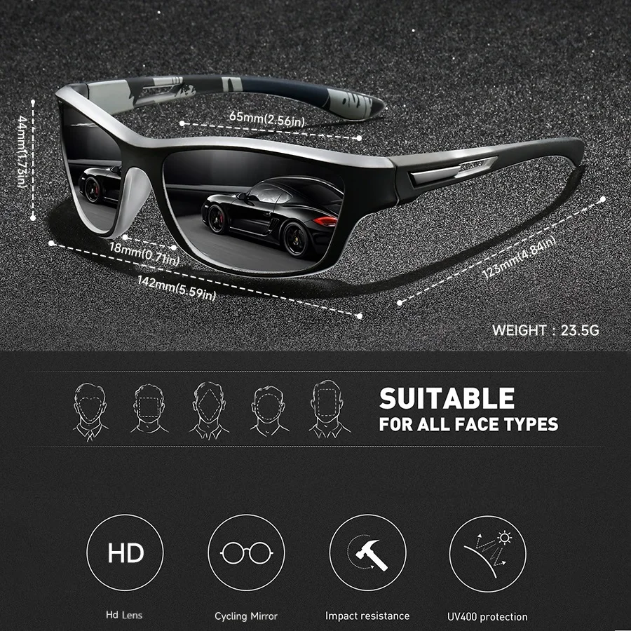 3PCS  Fashion UV400 Men Women Running Mountaineering Fishing  Sunglasses Bicycle MTB Eyewear Outdoor Sport protective glasses