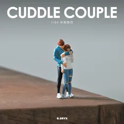 Resin Hand painting1/64 Couples Miniature Figure Model Props Creative Photography Display Collection Decoration