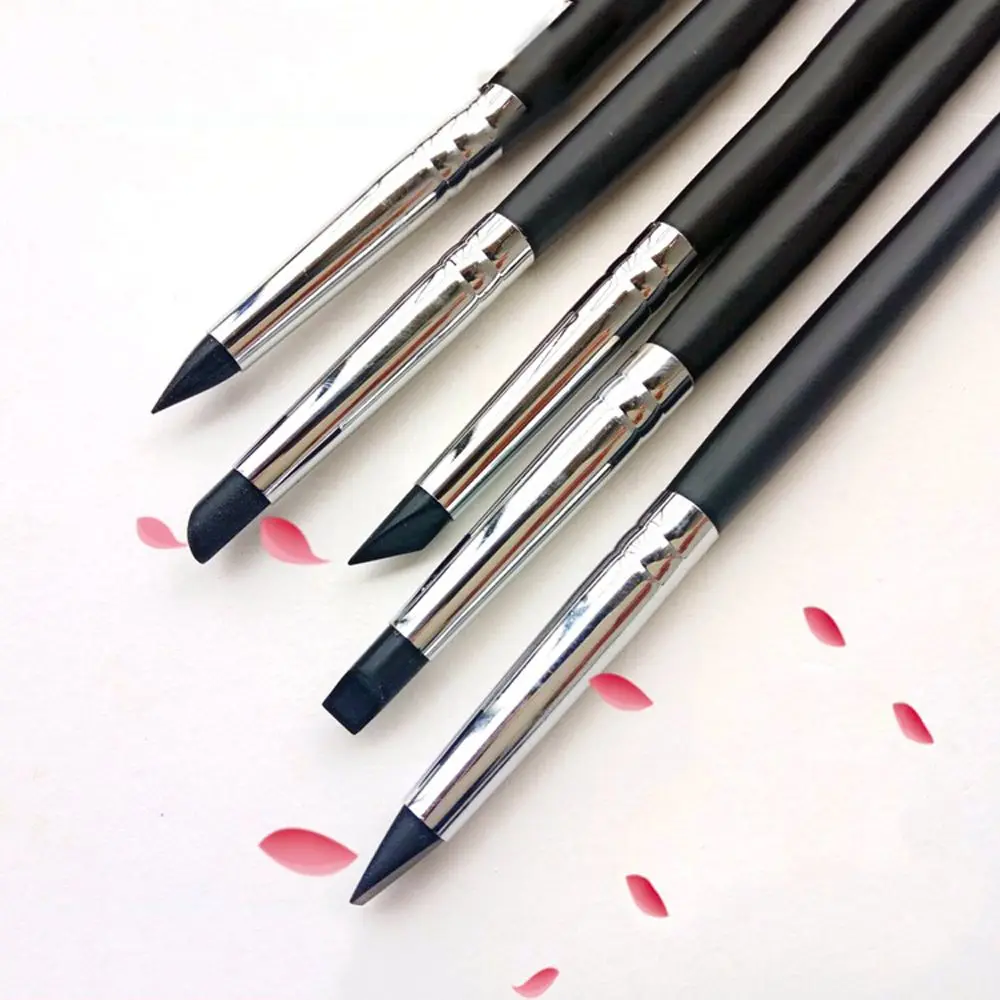 Accesorios de manicura suaves, herramienta para dar forma a las uñas, bricolaje, punteado, pincel de silicona para uñas, Kit de pluma para tallar, pinceles para pintar, pluma para escultura