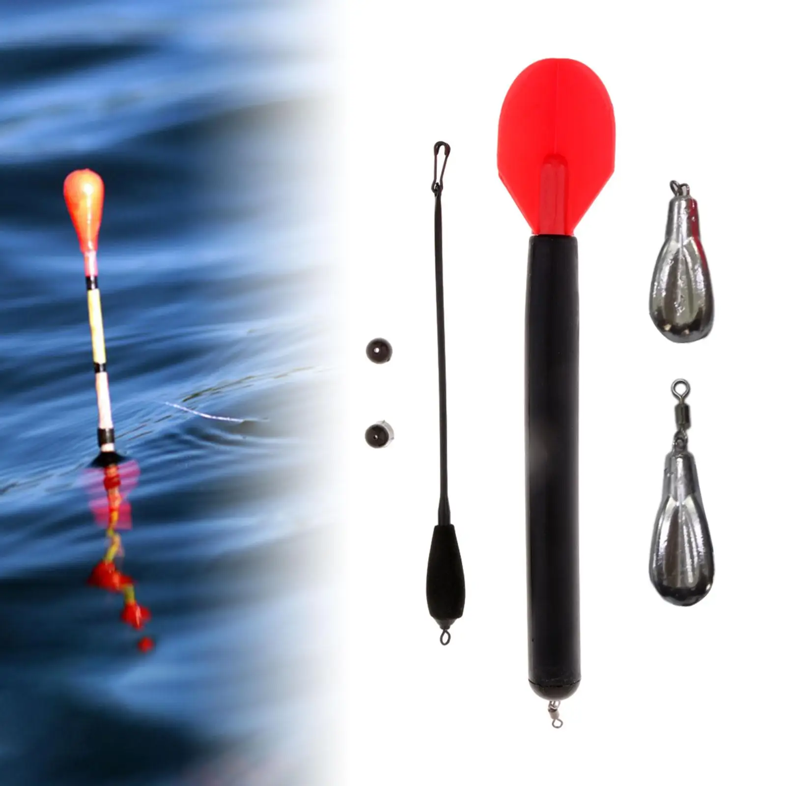 21cm Carp Coarse Fishing Marker Float Kit & 2pc 85g Sinkers - view 4