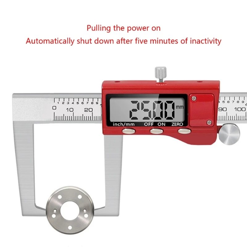 Ferramenta de Medição Inoxidável 0150 mm Disco de Freio Digital Rotor Caliper Polegada mm Conversão Lcd Eletrônico Caliper Micrômetro
