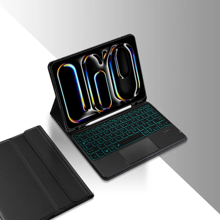 Keyboard Case For iPad Pro Air 11 13 2024 12 9 Inch Keyboard Case iPad 9th 10th Generation Air 5 4 10.2 9.7 6th Case Magic Cover
