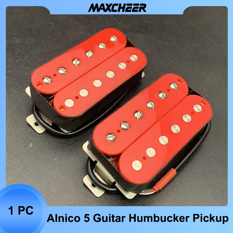 

Alnico 5 Electric Guitar Pickup Humbucker Double Coil Pickup with Screws and Springs Alnico V Guitar Parts Red