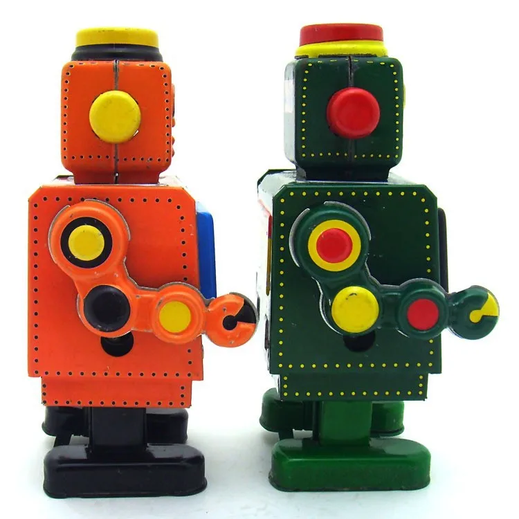MS519 Robot kolekcja dla dorosłych Retro lalka Cafe Home Model ozdoba blaszana zabawka
