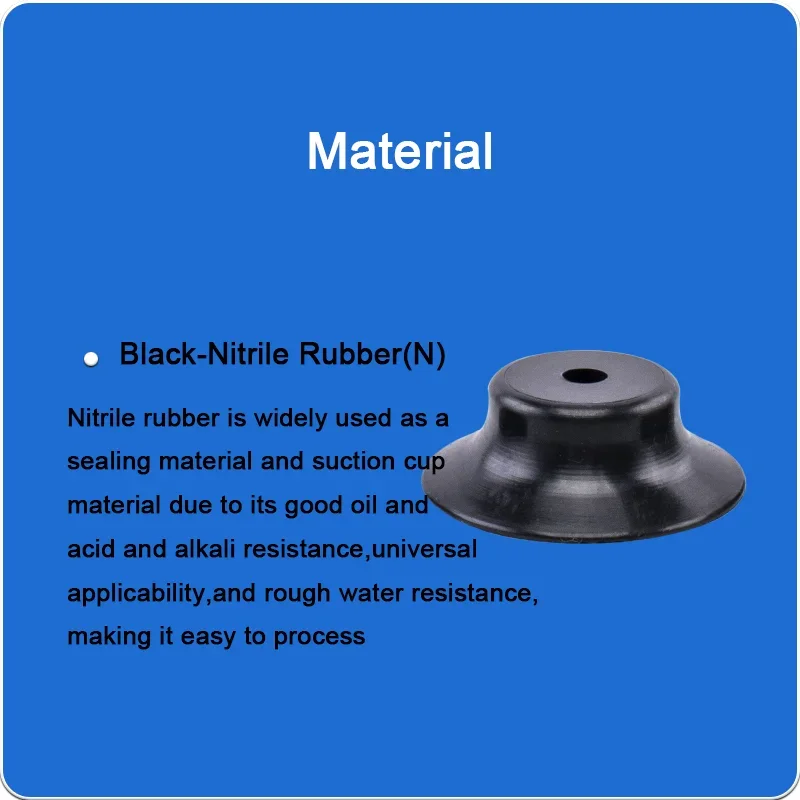 5pcs/pack VP-K Series Non-slip Vacuum Suction Cups VP-20K/30K/40K/50K High-strength Suction Nozzle For Industrial Automation