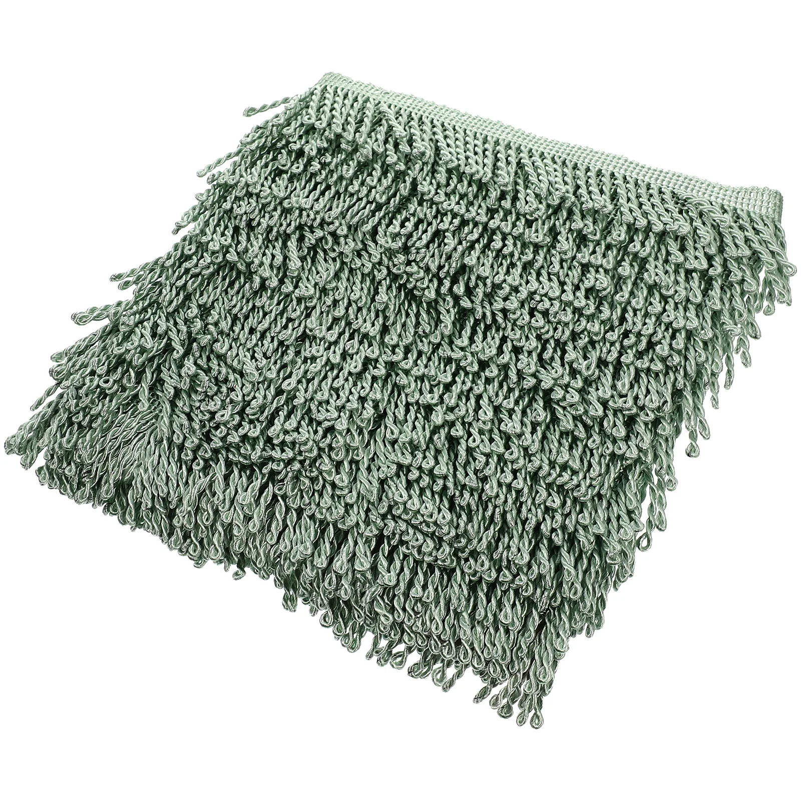 

Polyester Silk Fringe Trim Light Green DIY Sewing Accessory Curtains Tassel Decorative Border Fabric H made Craft Materials Home