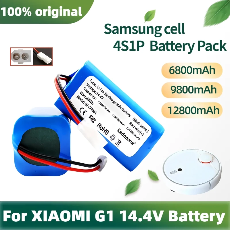 

Original For XIAOMI G1 14.8V 4S1P Battery Pack 12800mAh - BMS Protection, 500+ Cycles, Certified for Mi Vacuum Cleaners & KC