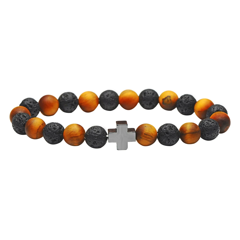 

Black Agate Beads Men Women Nature Stone Bead Bracelet For Women Stretchable Durable Birthday Party Bead Bracelet Gift