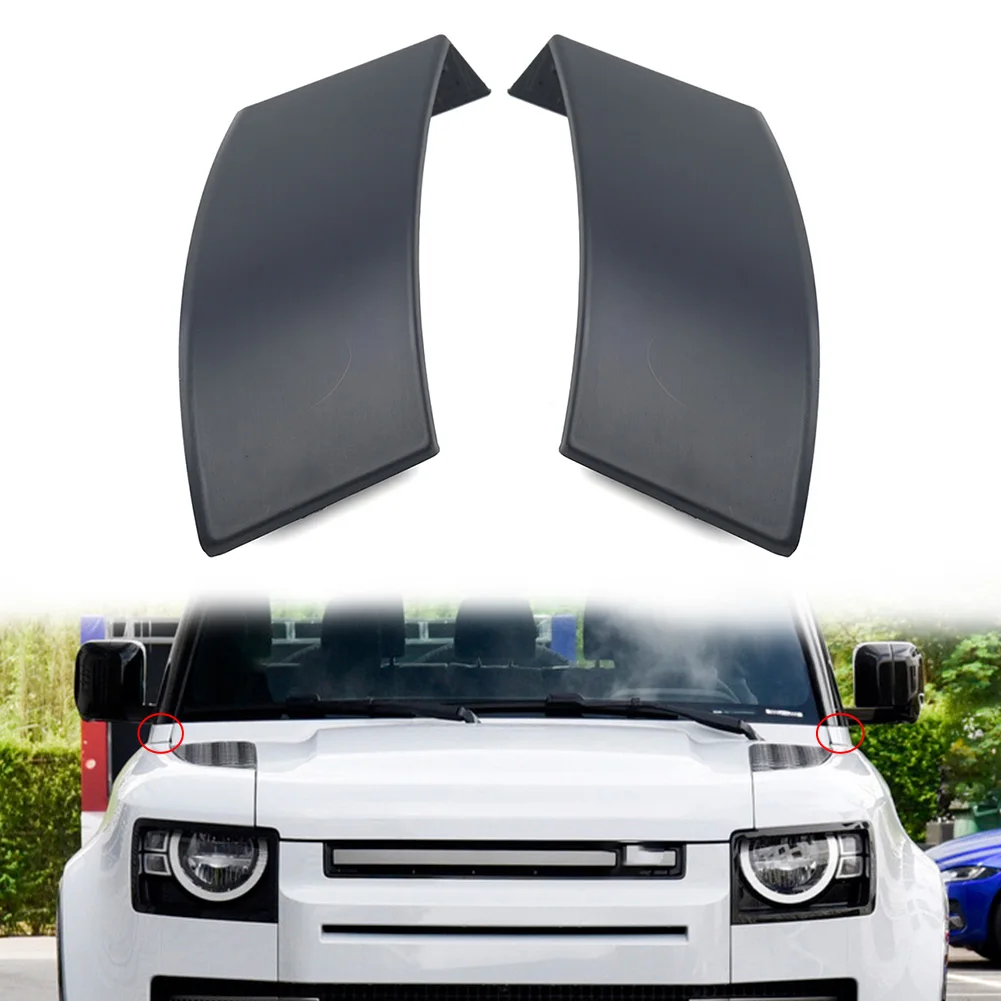 2 PCS Car Front A Pillar Lower Board Trim For Land Rover Defender 90 110 2020 2021 2022 2023 Unpainted Black