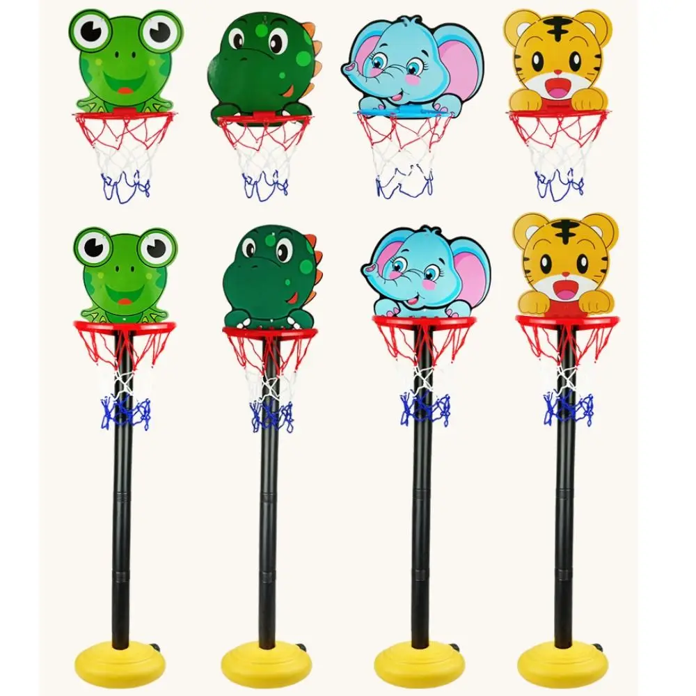 Kit canestro da basket per bambini genitore-figlio, 10 stili, animali in plastica, supporto da basket, regalo, da appendere, per freccette
