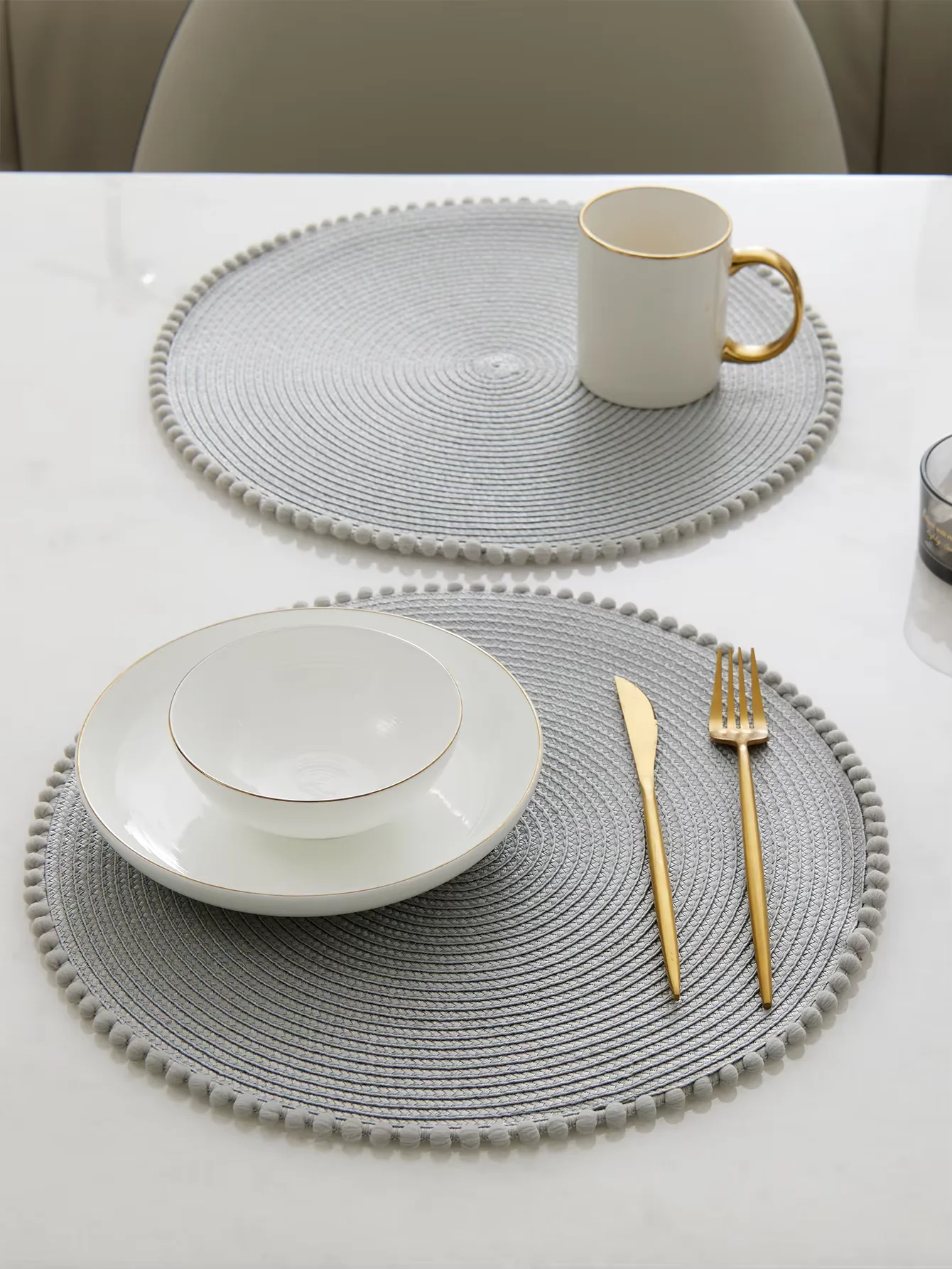 مجموعة مفارش أطباق مكونة من 4 قطع، وسادة مقاومة للحرارة، سجادات طاولة قابلة للغسل لطاولة طعام المطبخ، سجادات مكان مضادة للانزلاق بألوان مختلطة #6