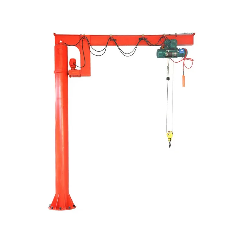 

3 tons 5 tons movable electric single arm crane 360 degrees rotating small single arm crane, column cantilever crane