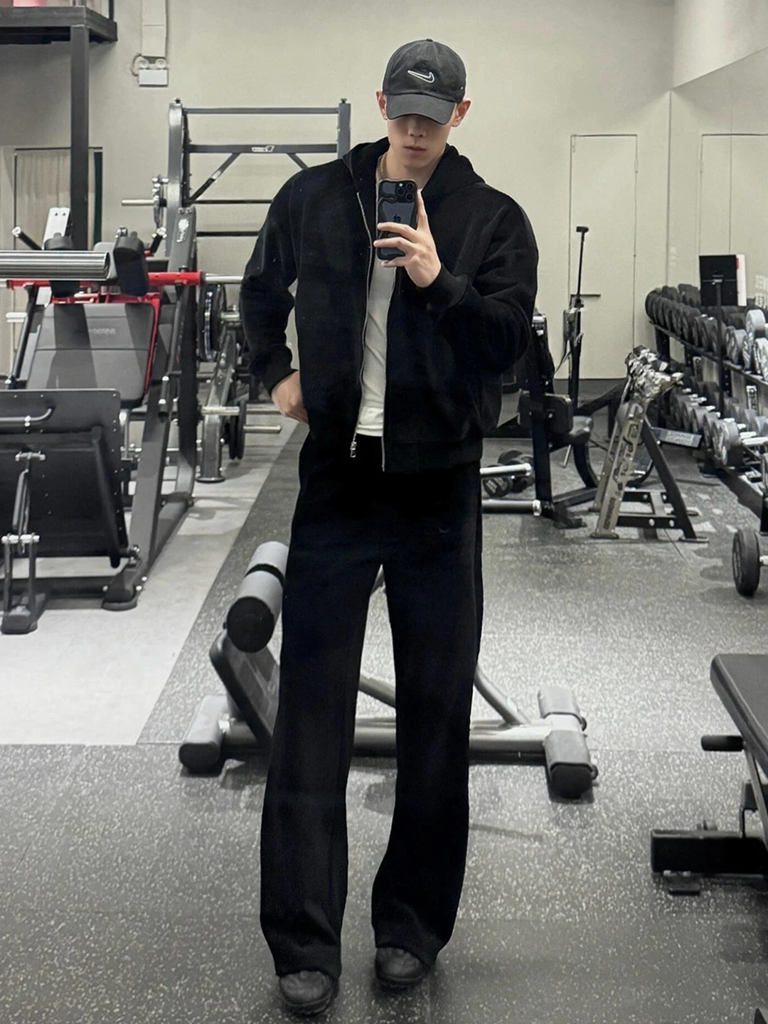 

Мужские облегающие брюки на подкладке American Sle Fce, осенне-зимние, удлиняющие брюки-колокольчики с длинными штанинами, спортивные штаны Cleanfit...