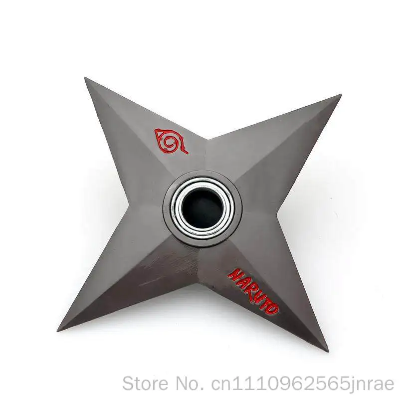 Naruto Metal Shuriken Rotatable Bearing Ninja Star Anime Peripheral Cosplay  Model Collectible Decor For Anime Enthusiasts view 4