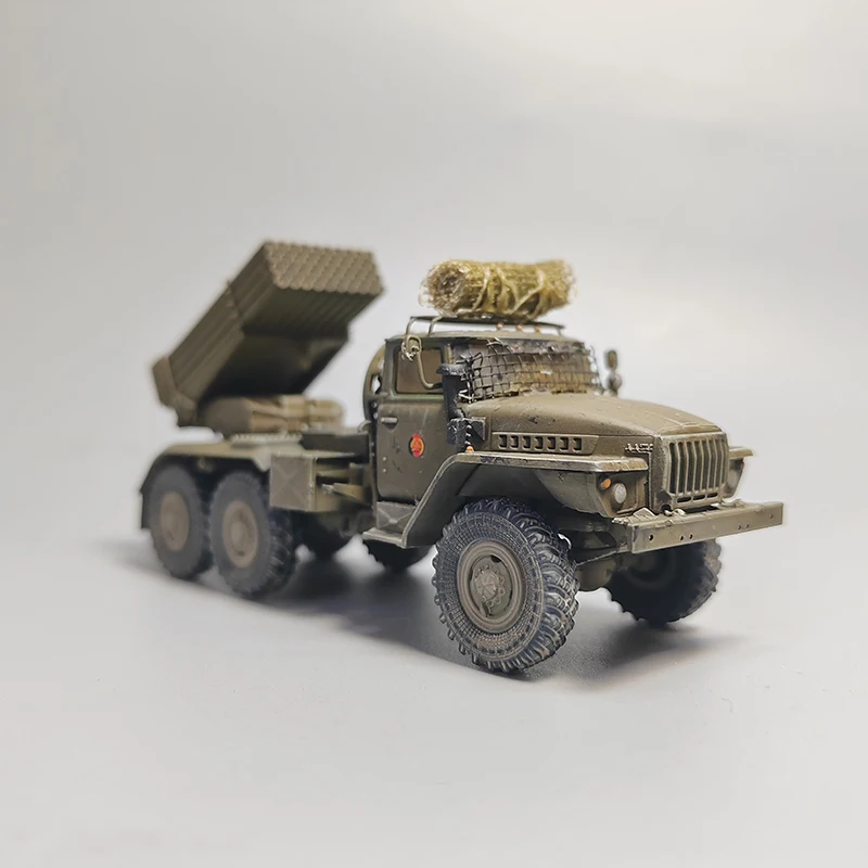 1:72 Scale Plastic East German BM-21 Hail Launcher Model Military Transport Vehicles Classic Collection Gifts Static Display