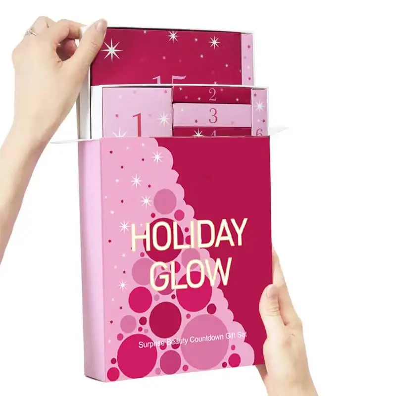 2024 Christmas Advent Calendar Surprise Blind Box For Girls Makeup Countdown Calendar Eye Shadow Lipstick Cosmetic Set Xmas Gift