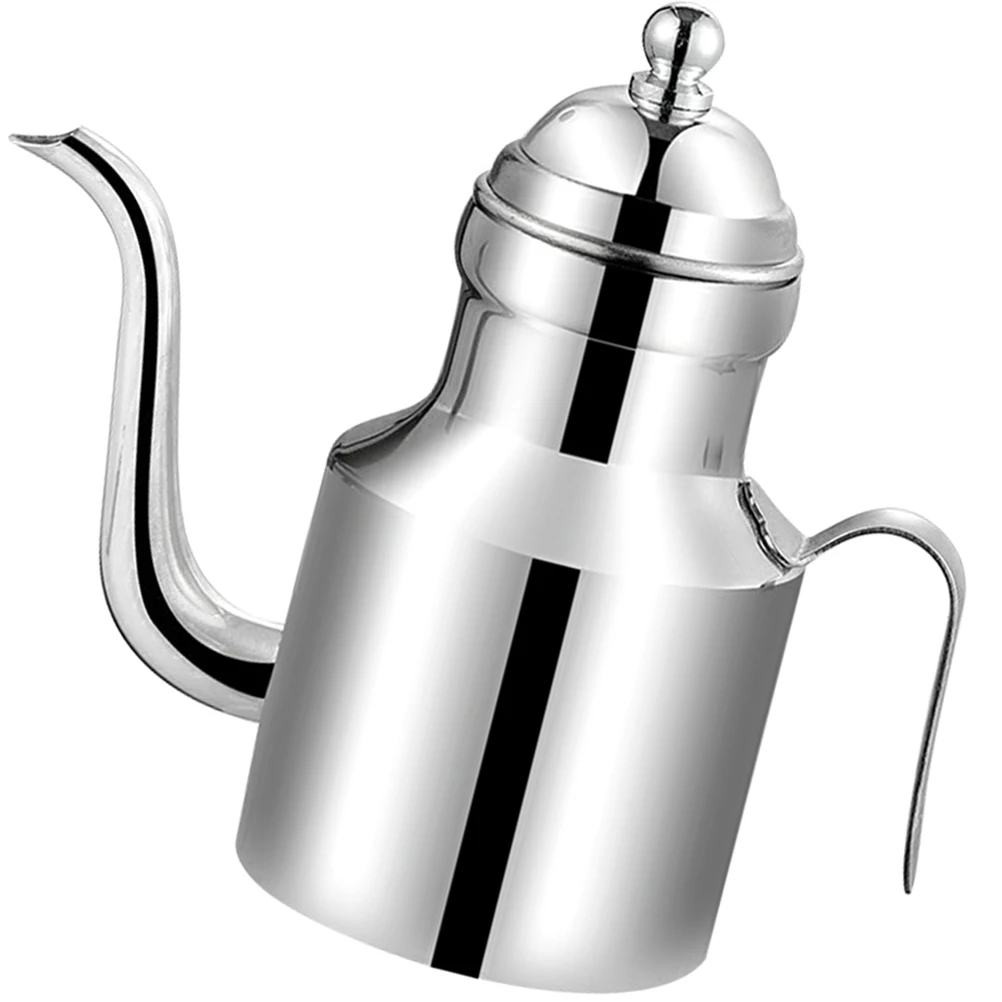 

Stainless Steel Container Household Grease Storage Pot With Lid Large Curved Handle Heat Resistant Separator For Kitchen Cooking