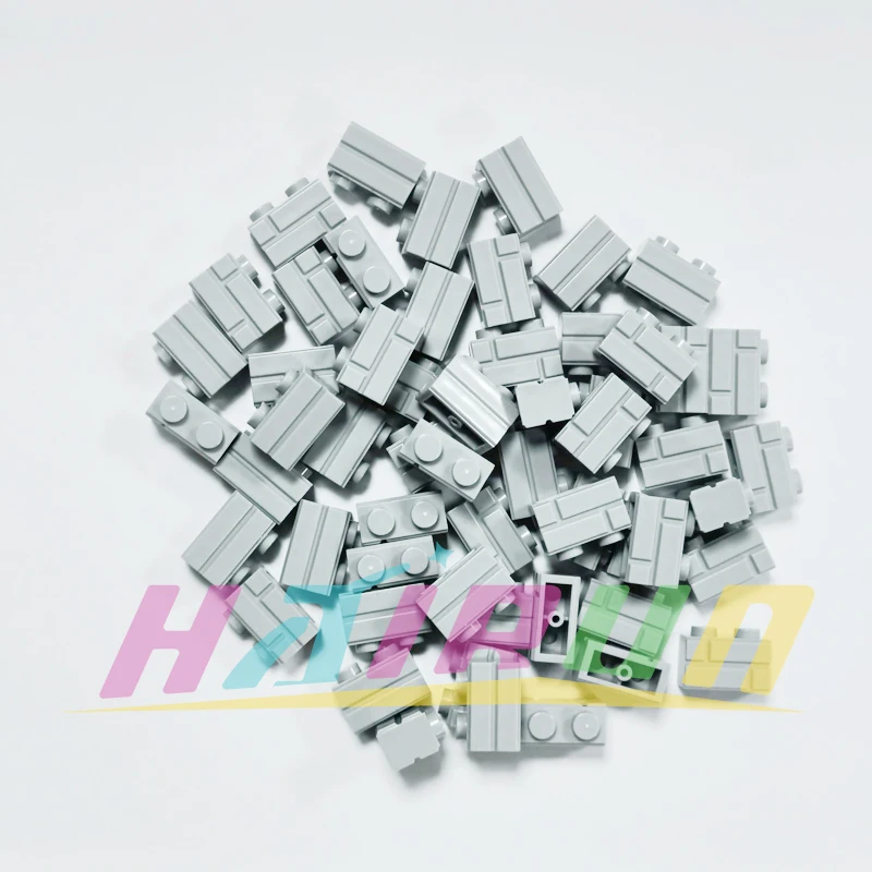 100 szt. Klocków Konstrukcyjnych Symulacja Miasta MOC Ściana Cegła Model Klocków Akcesoria do Budowy Zamku Zabawki dla Dzieci