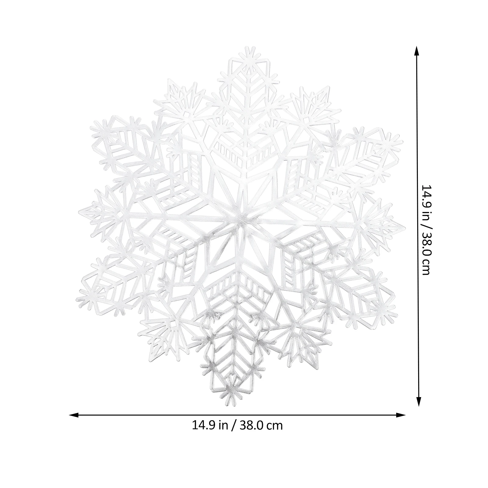 Christmas Snowflake Table Mat Holiday Mats Party Placemats Festive Printed Decorations