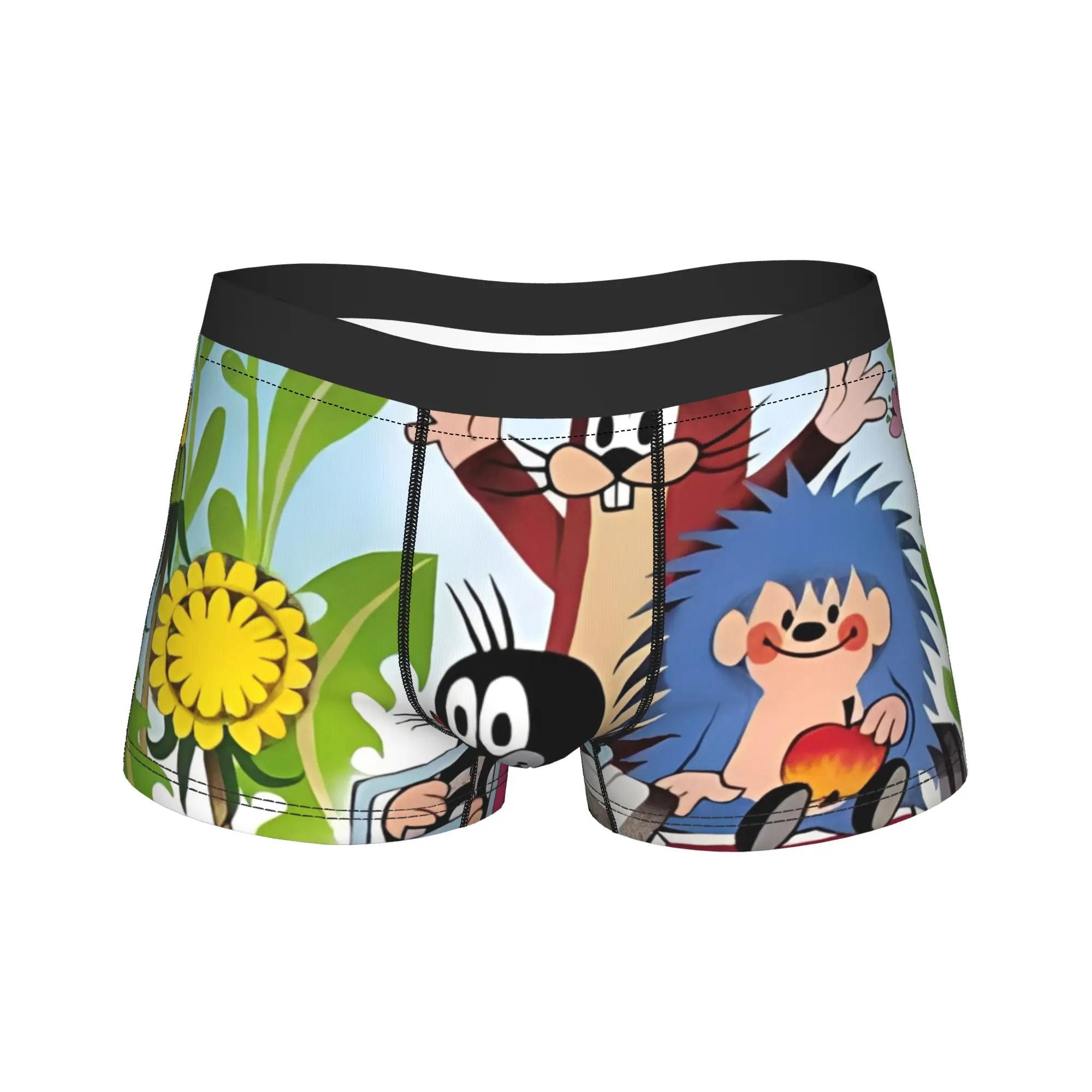 Men The Little Mole Cartoon Animal Boxers GagGift Underwear  Boxer Shorts