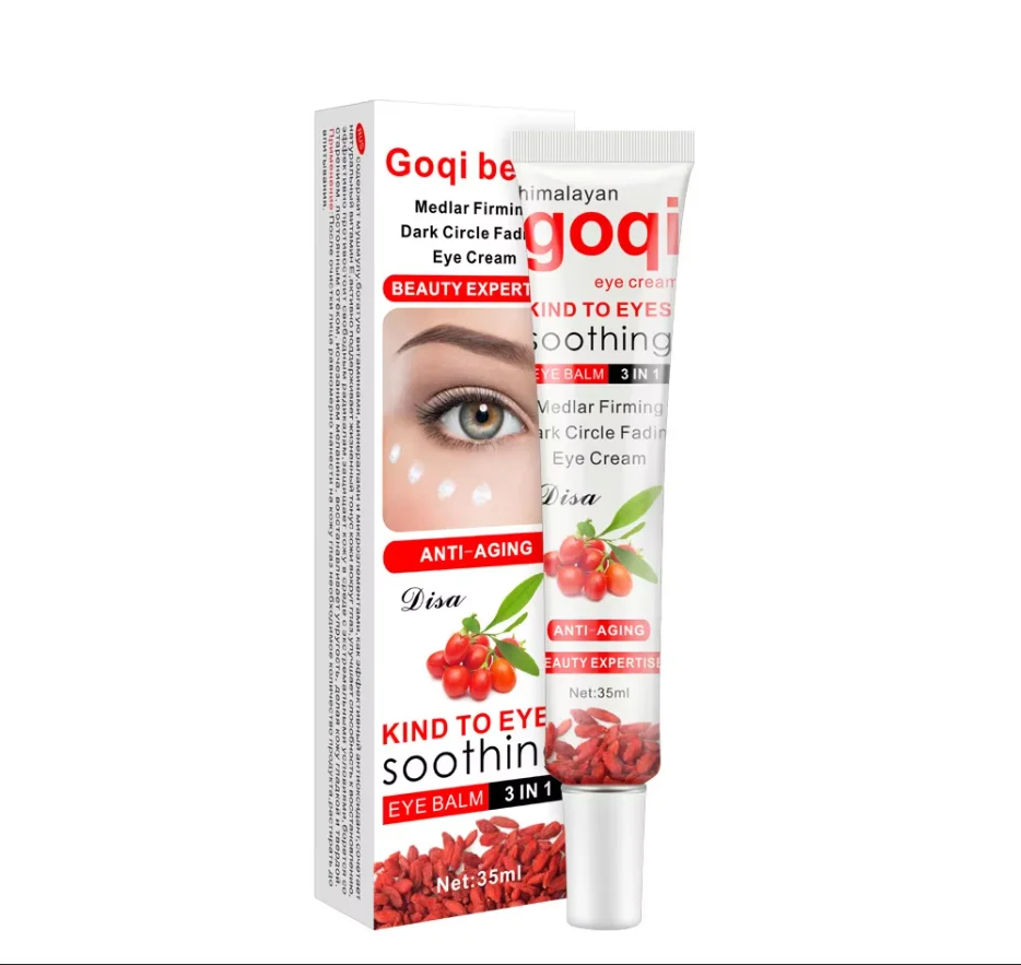 Quente qiansoto goji berry anti-envelhecimento nêspera endurecimento círculo escuro desbotamento creme para os olhos 30ml