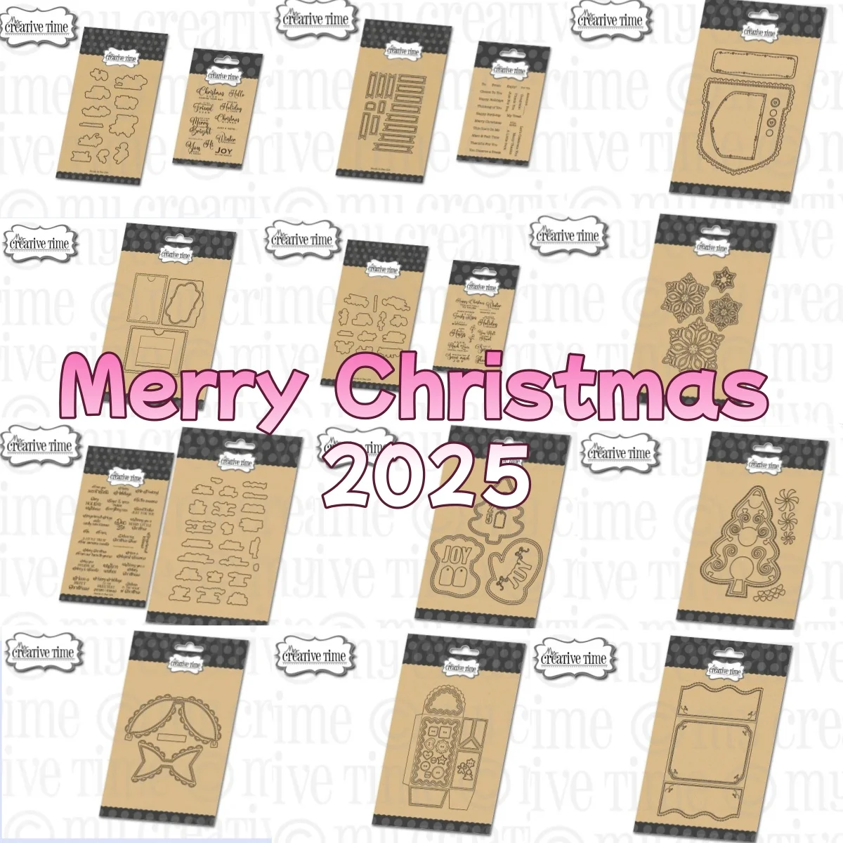 

2025 Merry Christmas Pocket Holiday Greetings Letter Metal Cutting Dies Clear Stamps for DIY Making Card Scrapbook Embossed