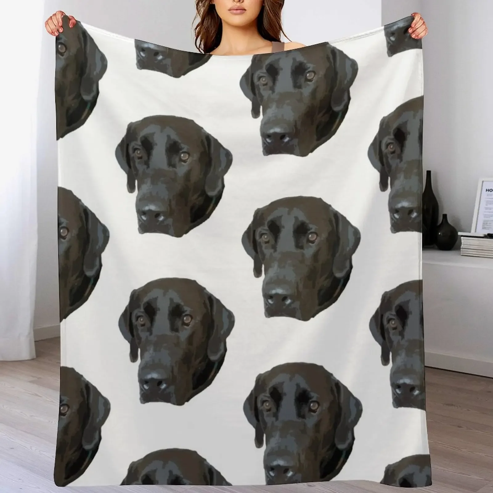 

Black Lab Merch Throw Blanket Reusable Durable Soft Blanket for All Seasons