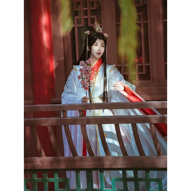 Небесные чиновники Bless The Crown Prince Joy God Xie Lian Cos Feather Que Peacock Косплей Костюм Хан Фу Одевание на Хэллоуин