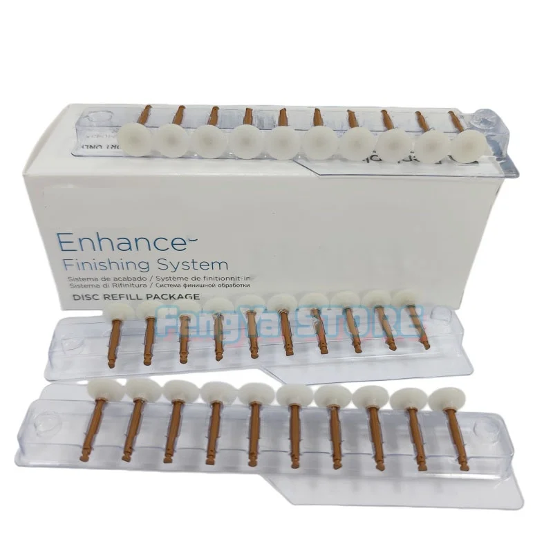 30Pcs/Box Dental Enhance Finishing System olishing  Polishing Cups/Points/Discs Refill For Low‑Speed Handpiece Teeth Polishing