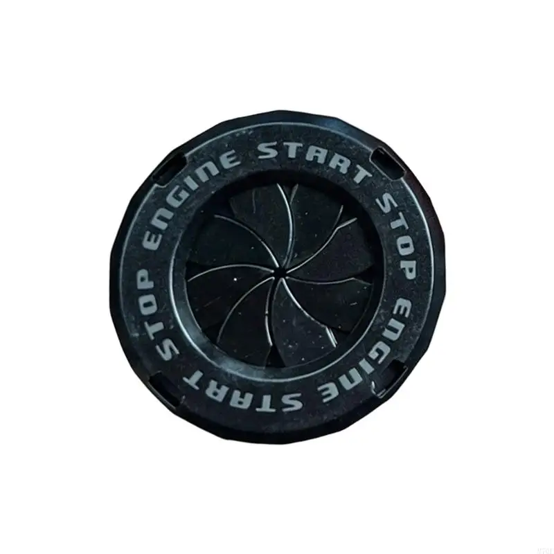 M76E Vehicle Interior Start Button Accent, Round 1.97 Inch ABS Cover