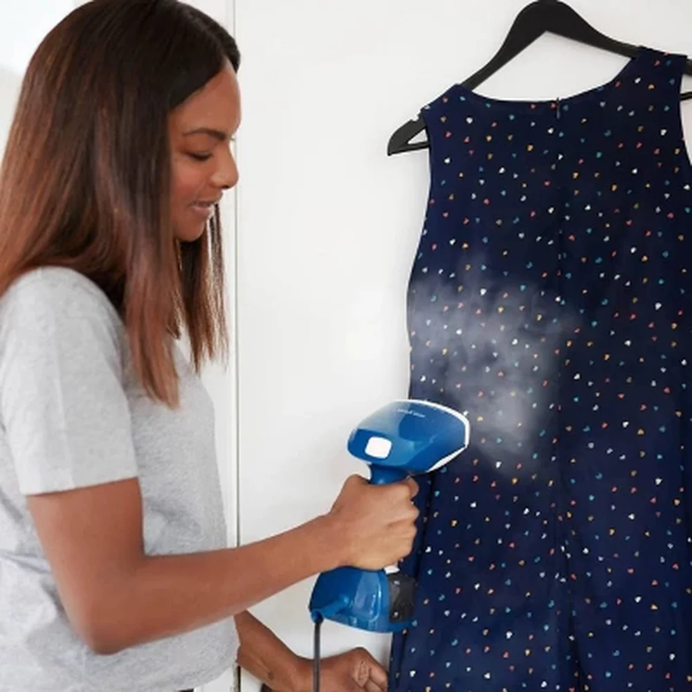 추가 버스트 스팀이 포함된 휴대용 스티머 이중 설정 강모 브러시 부착 자동 차단 방지 드립 30초 예열 230ml