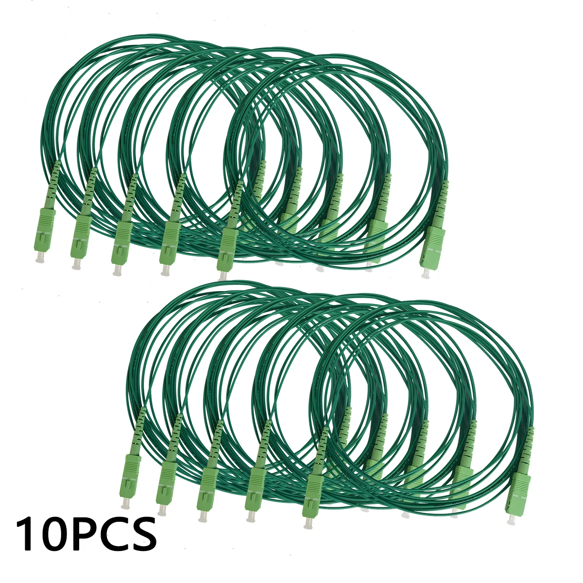 

10 шт. оптоволоконный кабель 1,6 мм FTTH одномодовый симплексный сердечник SC/APC-SC/APC 3,5 м оптический кабель патч-корд с разъемом SC