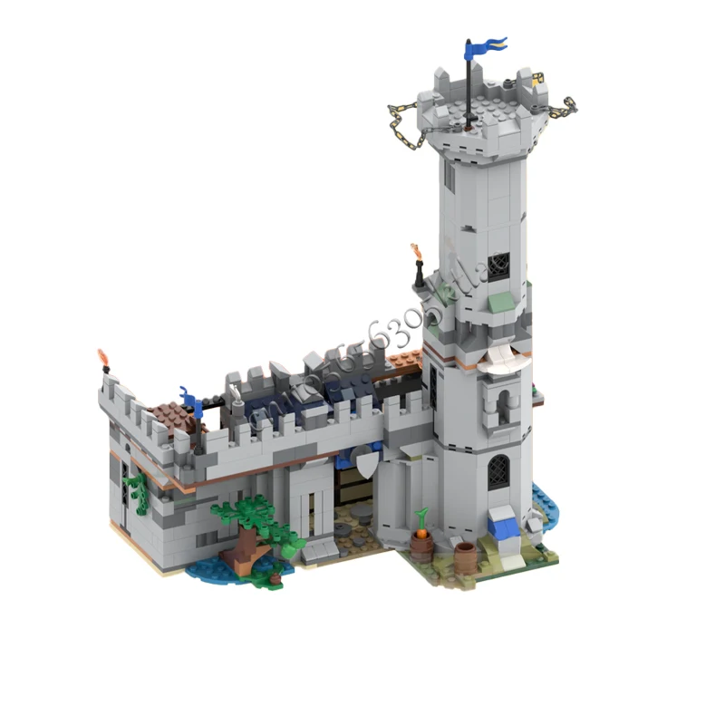 1056 PCS MOC Burg Turm Modell Architektur Detail Modulare Bausteine Kinder Montage Display Spielzeug Festival Überraschung Geschenke