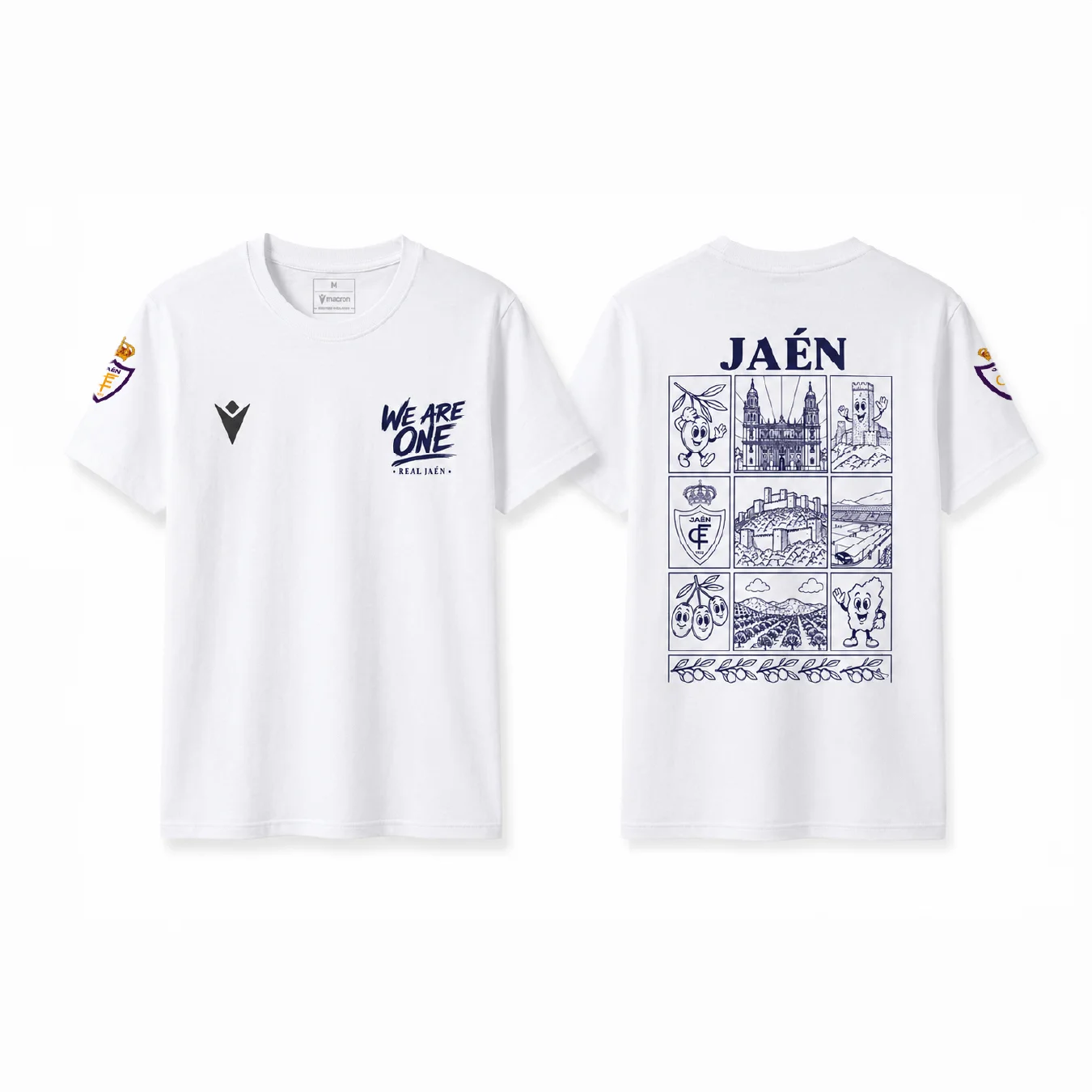2026 Real Jaén Print Football Jersey Men Women Summer Sports Oversize T-shirt Breathable Quick Drying Streetwear Clothing