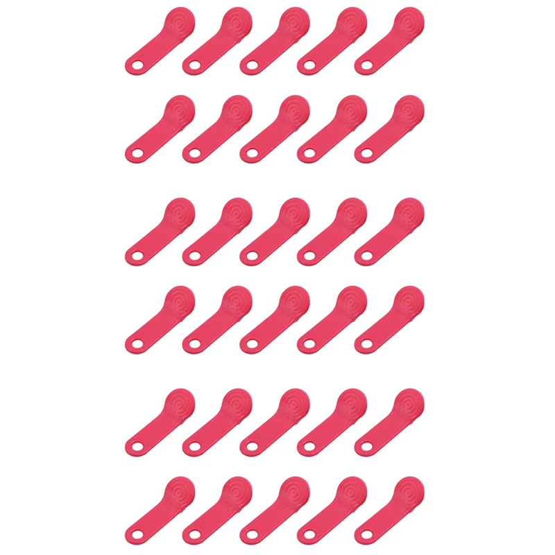 AS95-30Pcs DS1990A-F5 TM Card Ibutton Tag с настенным красным красным