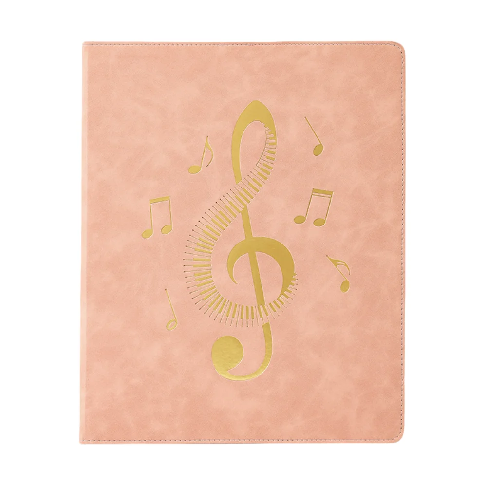 유연한 느슨한 잎 음악 악보 폴더, 분리형 피아노 악보 파일 폴더, 글자 크기에 적합, 쓰기 가능, 20 페이지