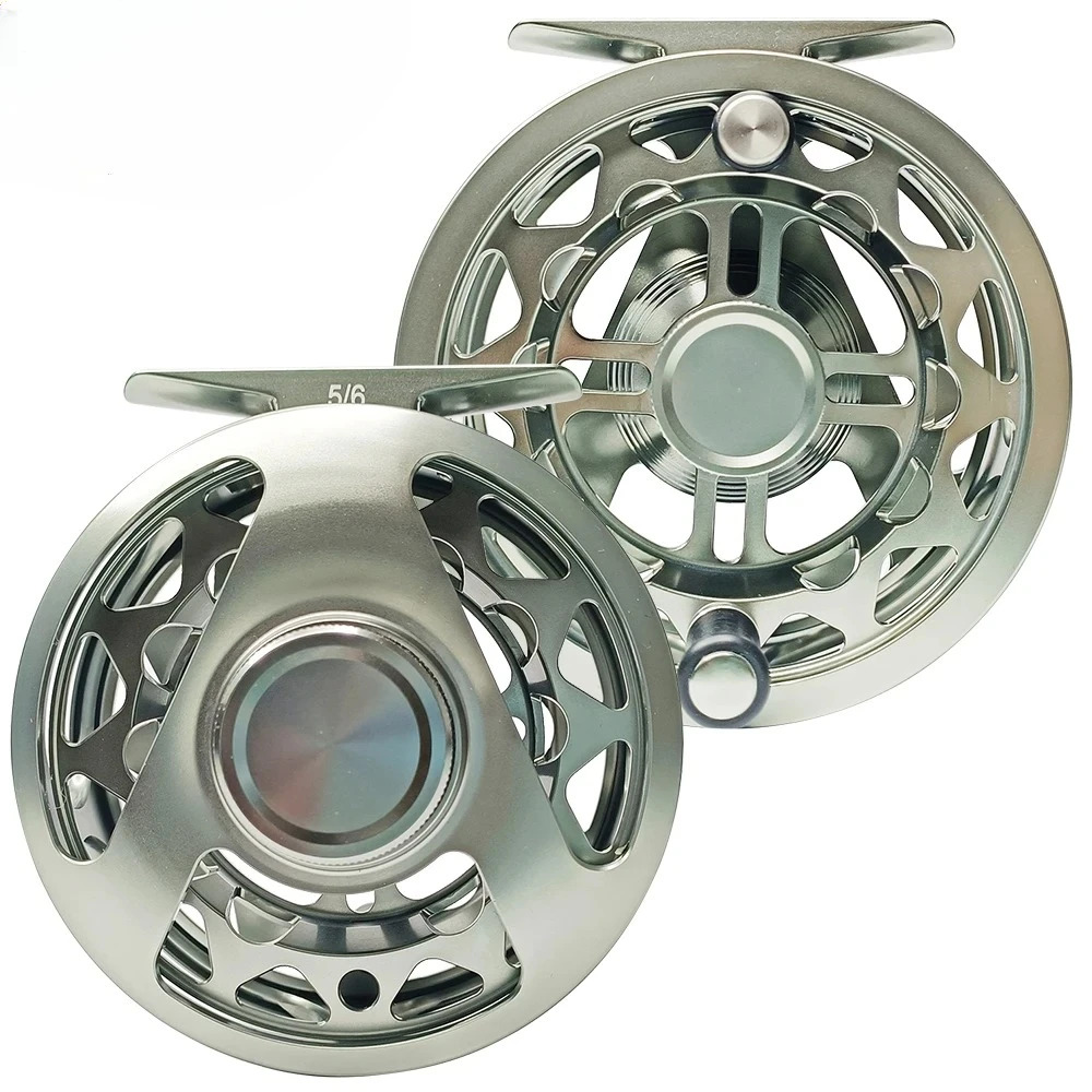 Newbility 3/4 5/6 All Sealed Drag Gear Bearing System Full Metal Aluminum Alloy CNC Machined Cut Trout Fishing Fly Reel