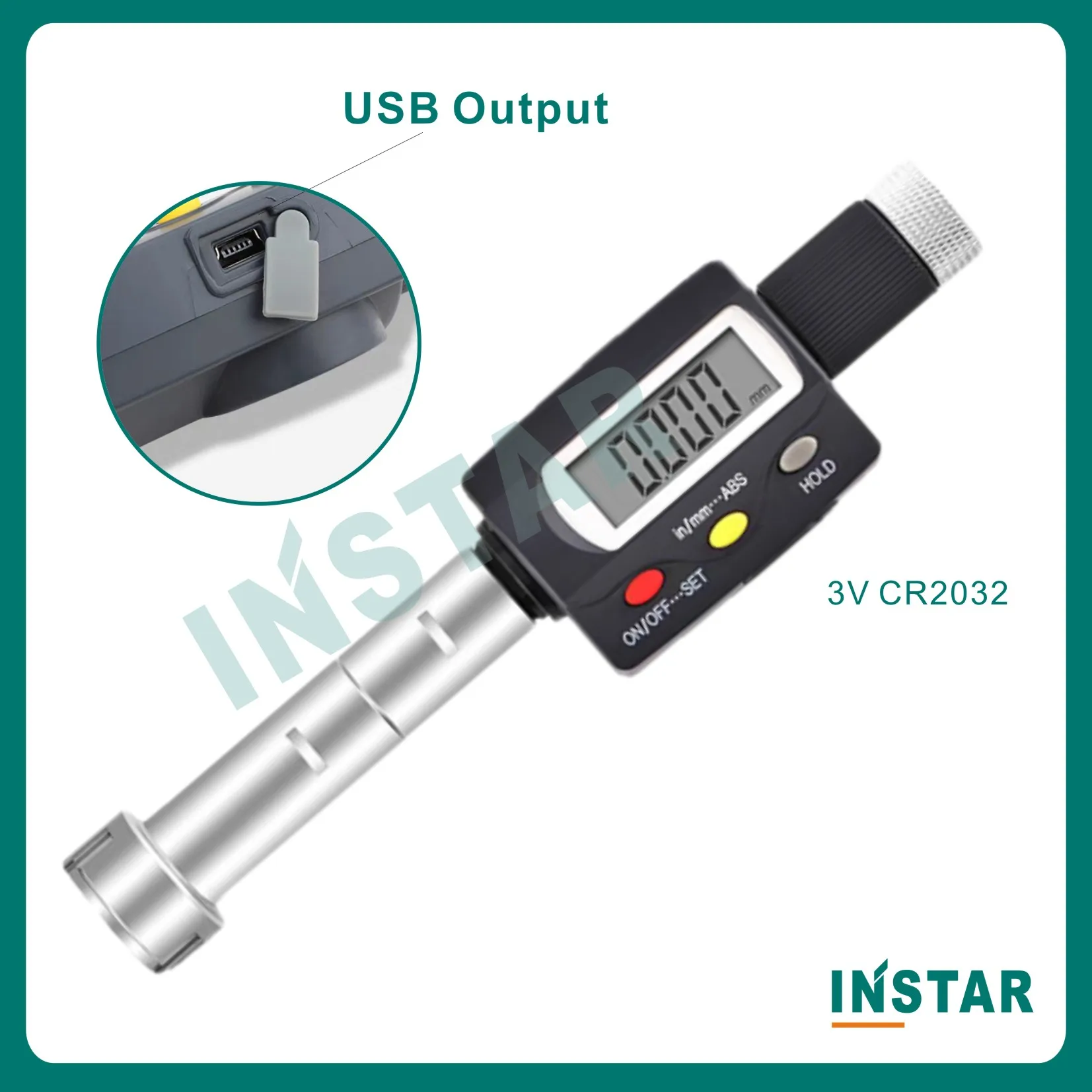 Shan 3 Point Internal Micrometer Digital 6-10mm x 0.001mm Industrial Quality 8-10mm 30-40mm 40-50mm Mechanical 0.005mm