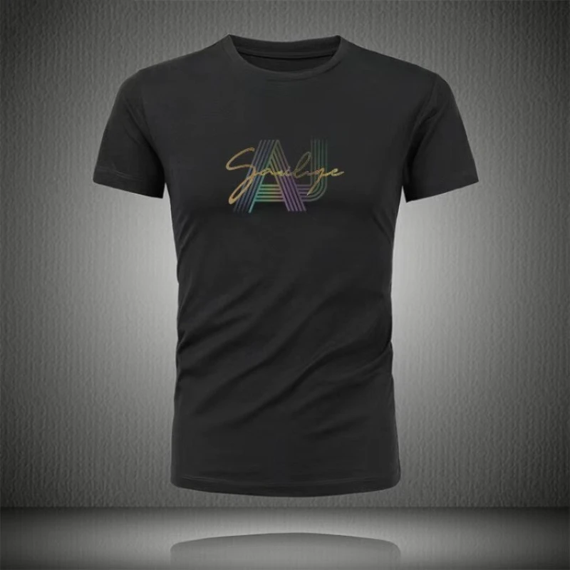 

2025 Summer new high-quality men's and women's T-shirts cotton pattern printed loose short-sleeved outdoor sport tops 0721