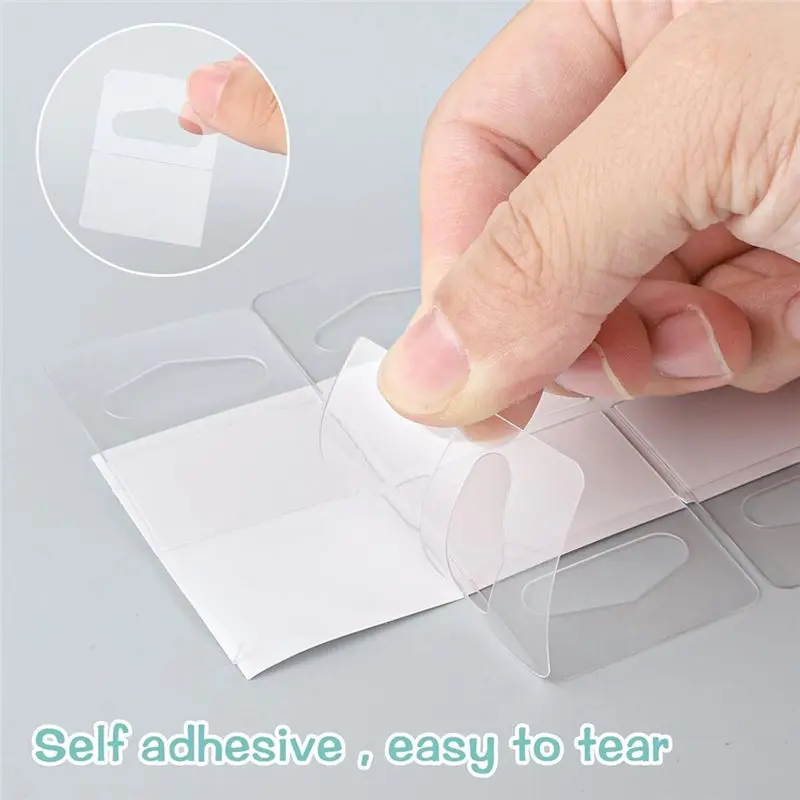 ABFU-Hanging Tabs Heavy Duty Clear Plastic 1000PCS 1-1/4
