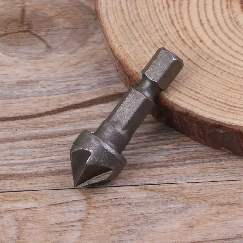 6 flauto Svasatore Punta Del Trapano 90 gradi Angolo di Punta Smusso Taglio Lavorazione Del Legno Strumento