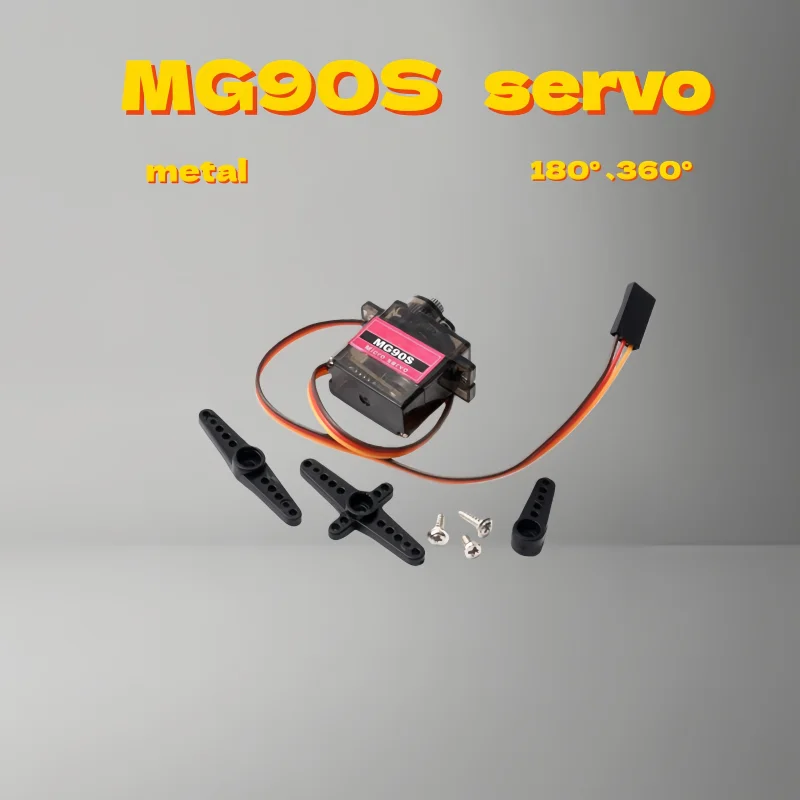 

Servo MG90S 14g metal gear tilt servo SG90 fixed-wing remote-controlled aircraft robot motor 180°/360°