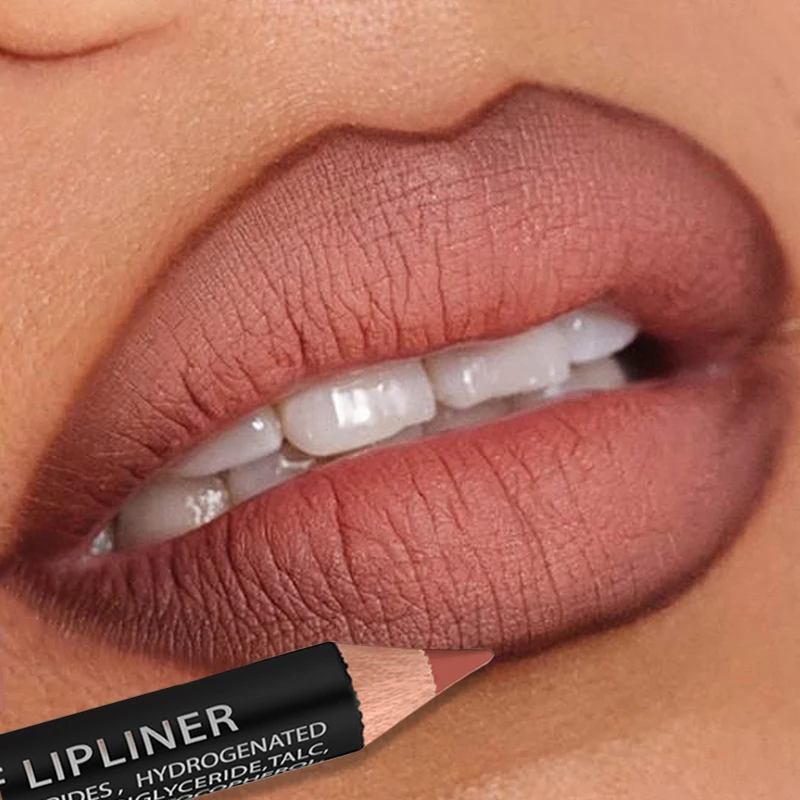 Rozza 14 kolorów długotrwała wodoodporna matowa aksamitna kredka do ust Nude wysoka pigmentowana kredka do ust makijaż ust