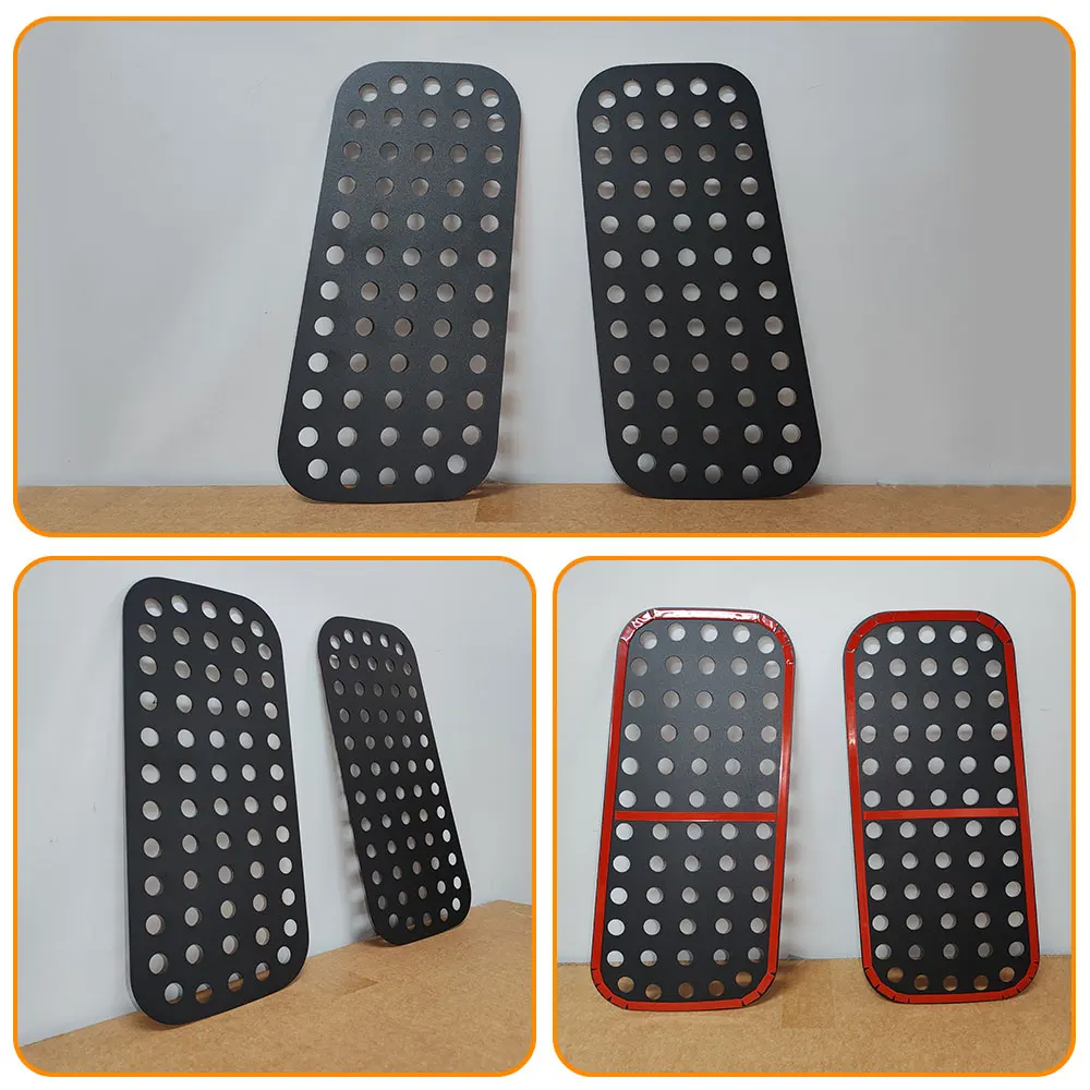 For Land Rover Defender 90 110 130 2004-2018 Alloy Black Car Rear Roof Door Side Window Glass Protection Panel Car Accessories